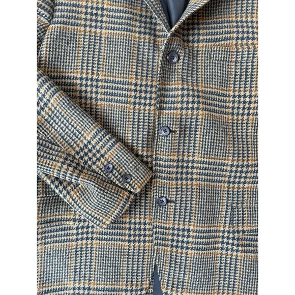 Vintage Brown and Black Plaid Blazer - Picture 4 of 8